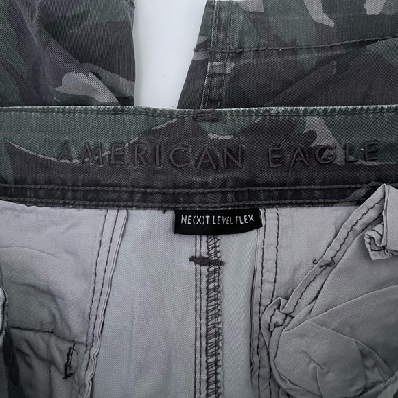 American Eagle Camouflage Cargo Shorts Mens 34 Longer Length Flex Casual Spring - Picture 6 of 13